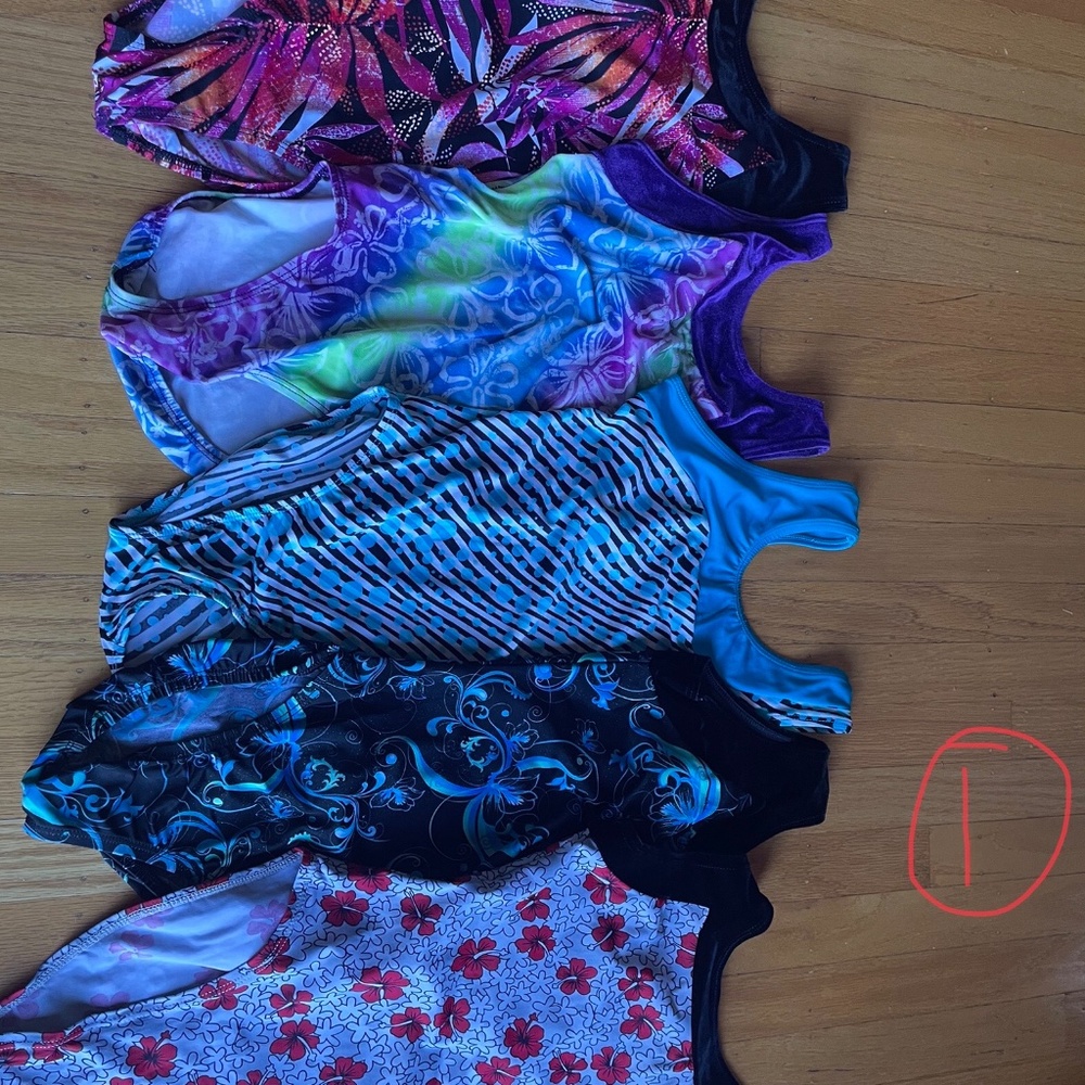 Rebecca’s Mom gymnastics leotards